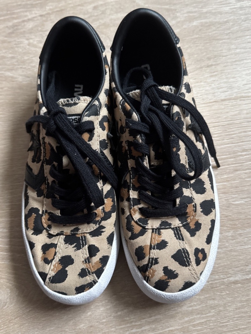 🐆 Converse Breakpoint Light Ox Sneakers | Kids’ 3.5M | Light Fawn & Black Leopa